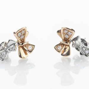 情人結．耳環 《雙彩結系列》Valentine bow Earring
